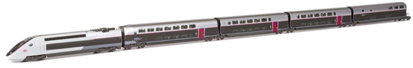 Kato HobbyTrain Lemke 58819 - 4pc TGV Duplex Carmillon Design Basic set